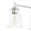 Meuble-lavabo moderne 4 lumières 31 po avec abat-jour en verre transparent 31 po