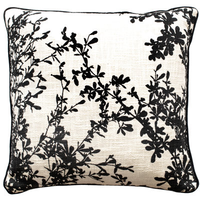 Solley Abstract BLACK/WHITE Sqaure Cushion