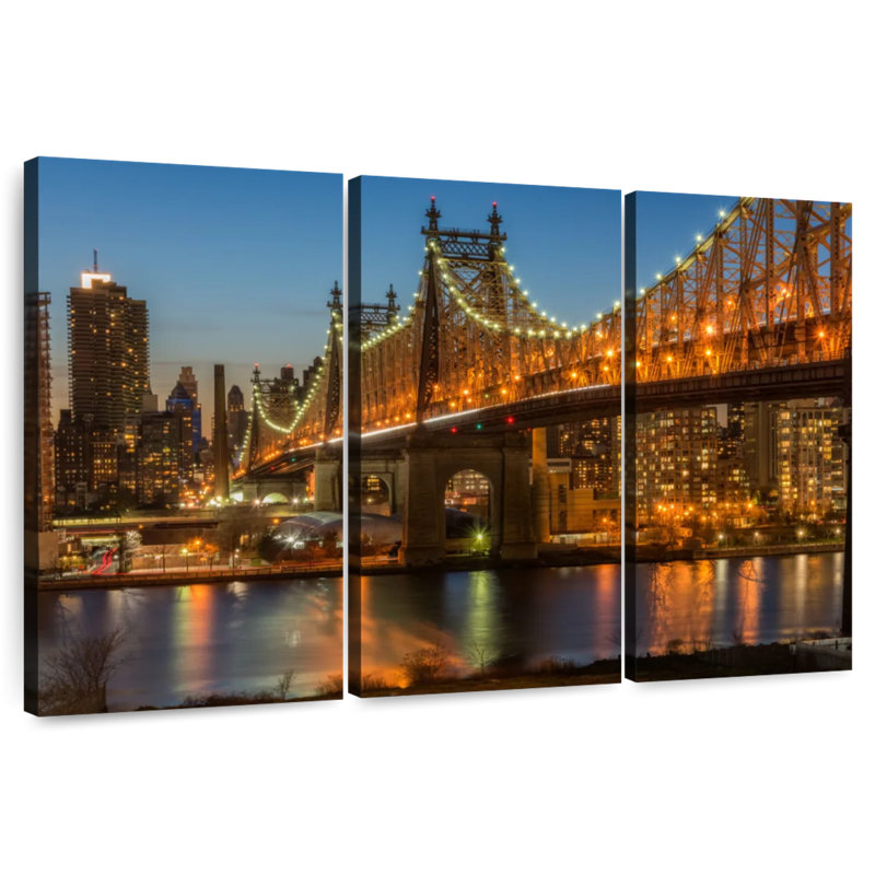 New York Queensboro Bridge, 48" H x 74" W