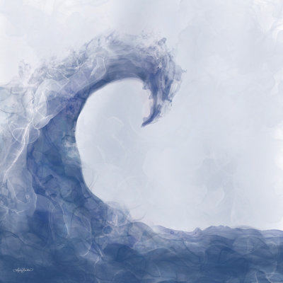 «Ethereal Wave On Canvas» par Angela Bawden, reproduction