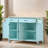 54.34" Rolling Mobile Kitchen Island with Solid Wood Top and Locking Wheels, Storage Cabinet and Drop Leaf Top, Spice Rack, Towel Rack for Kitchen-1000425343