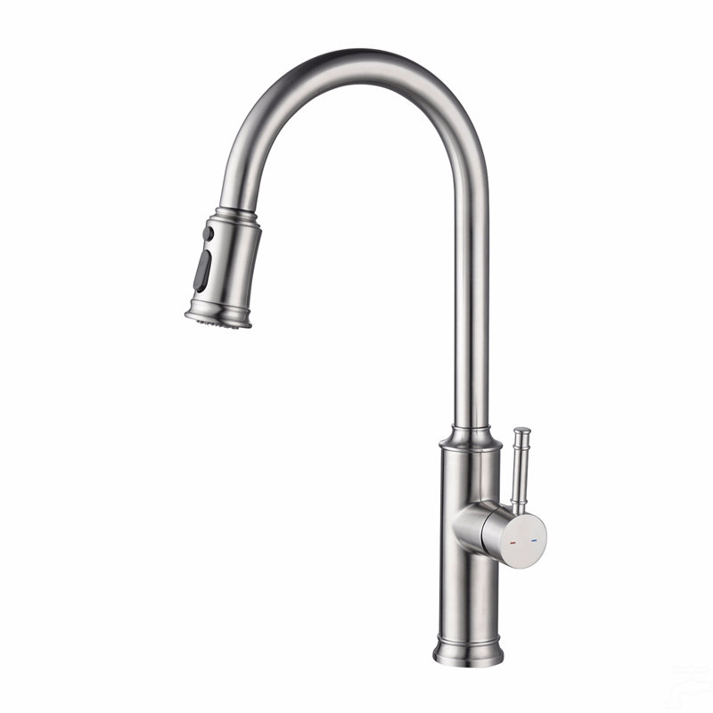 Kitchen Faucet With Pull Out Spraye, Brushed Nickel