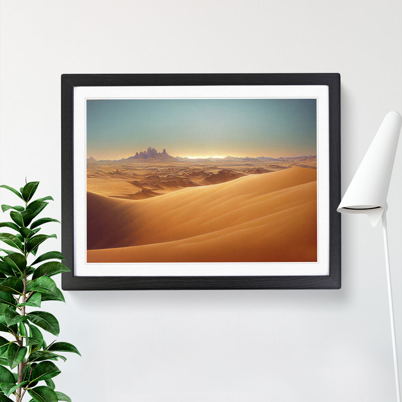 The Gorgeous Desert - Framed Print, Black, 46cm H x 64cm W