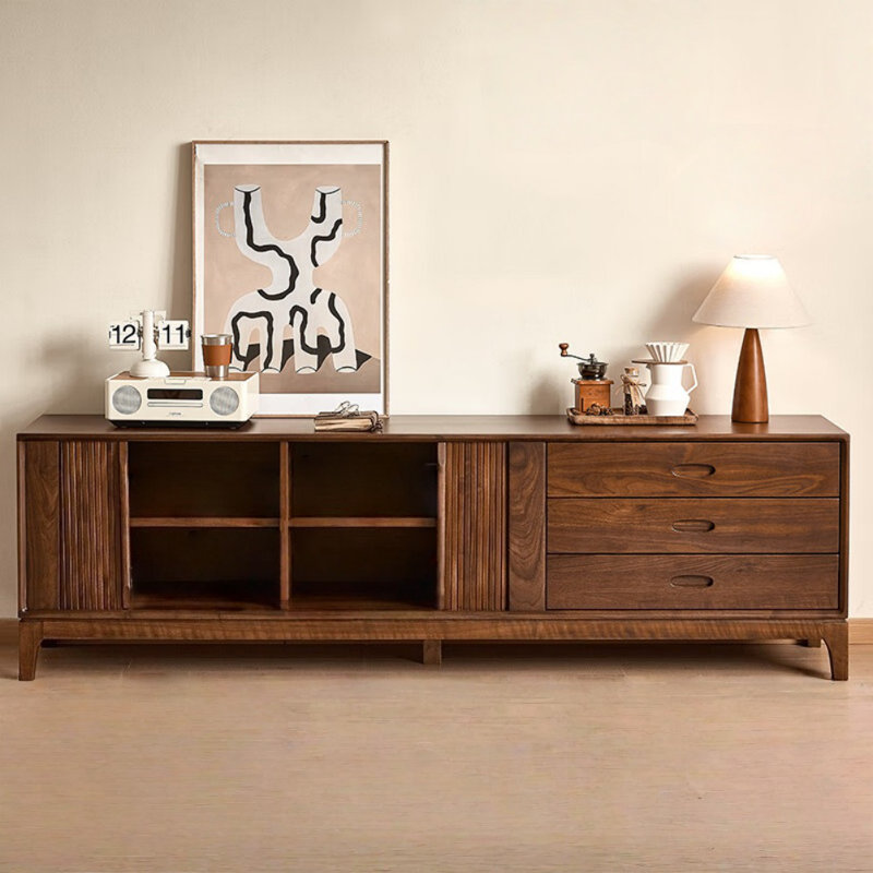 Creative Solid Wood TV Cabinet, 23.62"H x 15.75"L x 78.74"W