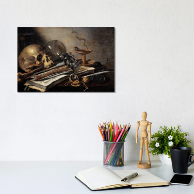 Nature morte, vanite, 1656 - reproduction d'art murale - toile tendue