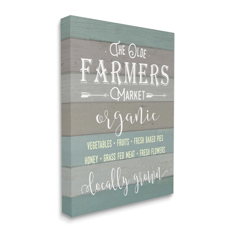 Olde Farmers Market, Toile tendue, L 36 po x H 48 po