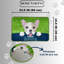 Tapis vert pour chien French Bulldog - 23,5 x 15,5 po (60 x 39 cm)