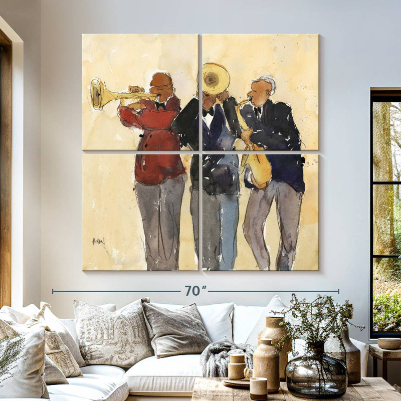 Abarca Jazz Trio II, 57" H x 57" W