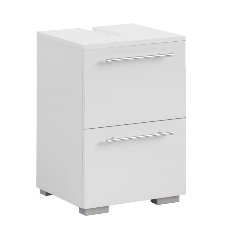 Flosi 40.2cm Single Bathroom Vanity Base Only, White