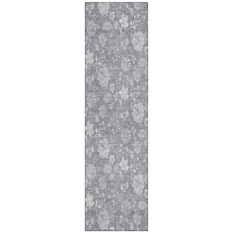 Myqueal Washable Floral Indoor / Outdoor Rug