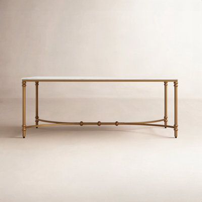 Libertine Genuine Marble and Metal Coffee Table