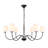 Maglio 6-Light Dimmable Steel Chandelier with Fabric Shade-621604740