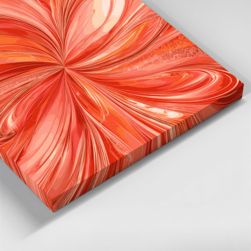 Art numérique sur toile, abstraction numérique 15, H 12 po x l 12 po