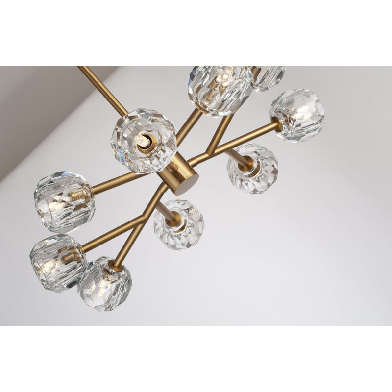 Mintz 9 - Light Sputnik Chandelier, Gold