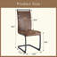 Chaises de salle à manger en suède de style rétro en tissu Tech, pieds en métal robustes pour des espaces de salle à manger intimes. Dossier arqué ergonomique + structure en métal renforcé. Ensemble de 2.-1453833343-1453833281-1453833341