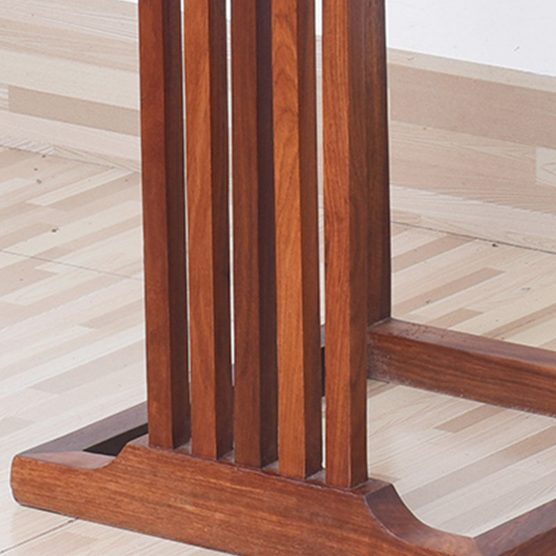 Flower stand solid wood carving smooth rounded, 39.37" H x 12.6" L x 12.6" D