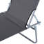 Beach Lounge avec structure solide et auvent de construction stable gris et soleil