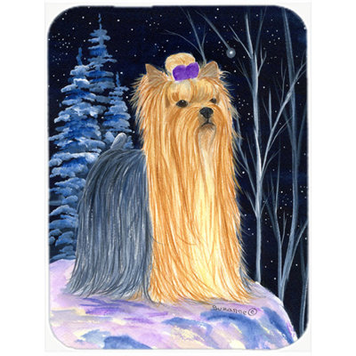 Red Barrel Studio® Bernadeta Yorkie Glass Cutting Board