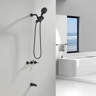 3 Handle Shower Faucet Set With Tub Spout Bathtub Shower Faucet Cobo - View #2