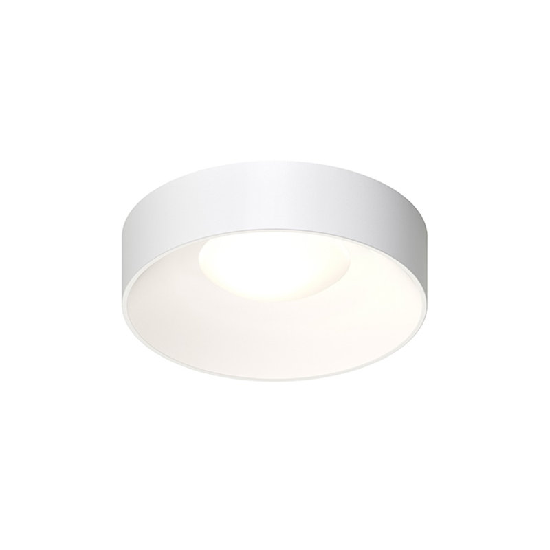 Ilios 1 - Light LED Flush Mount, 4.5" H x 14" W x 14" D, Satin White