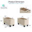 Table de bout modulaire avec rangement et porte-gobelets 15,3 po Colbey-649647281
