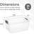 Latitude Run® Clear Storage Bins with Lids, 3 Pack- Plastic Storage Boxes for Home-151713725
