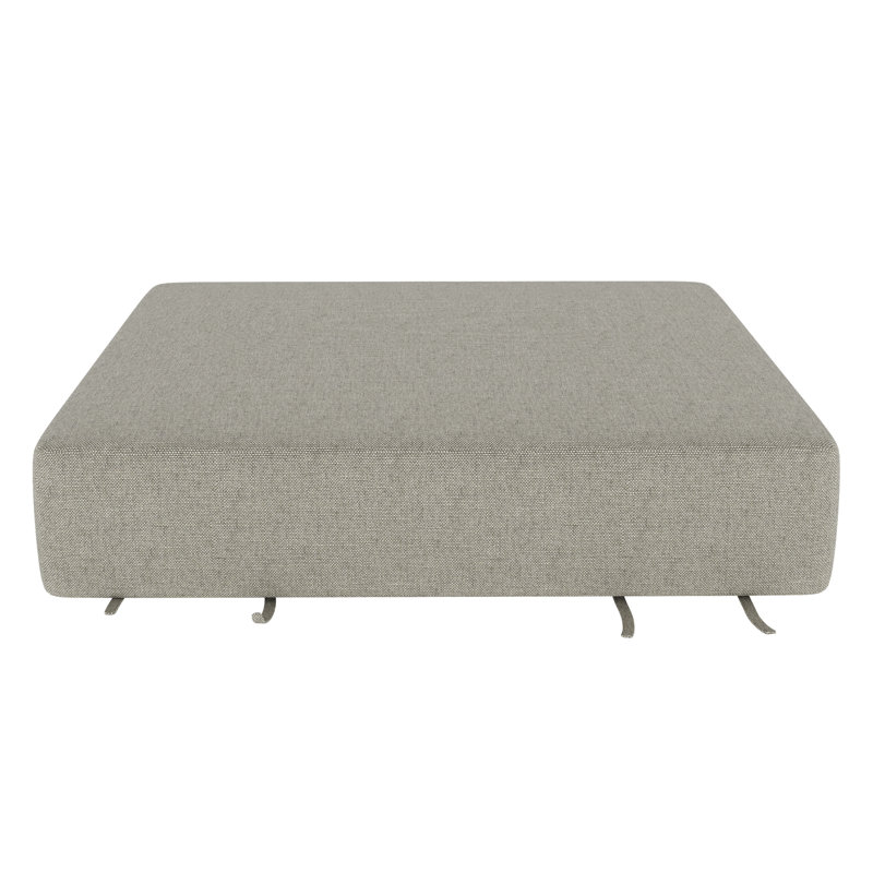 Sunbrella® Outdoor Seat Pad/Ottoman Cushion, Spectrum Dove Sunbrella® Plainweave