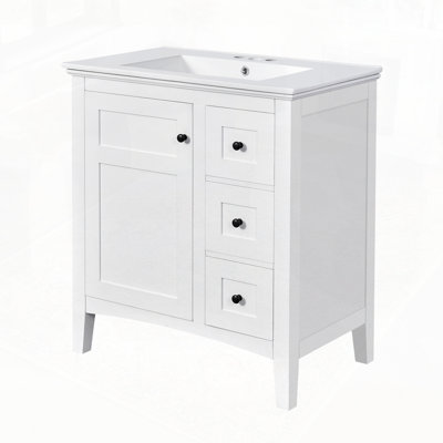 Meuble-lavabo de salle de bain avec lavabo