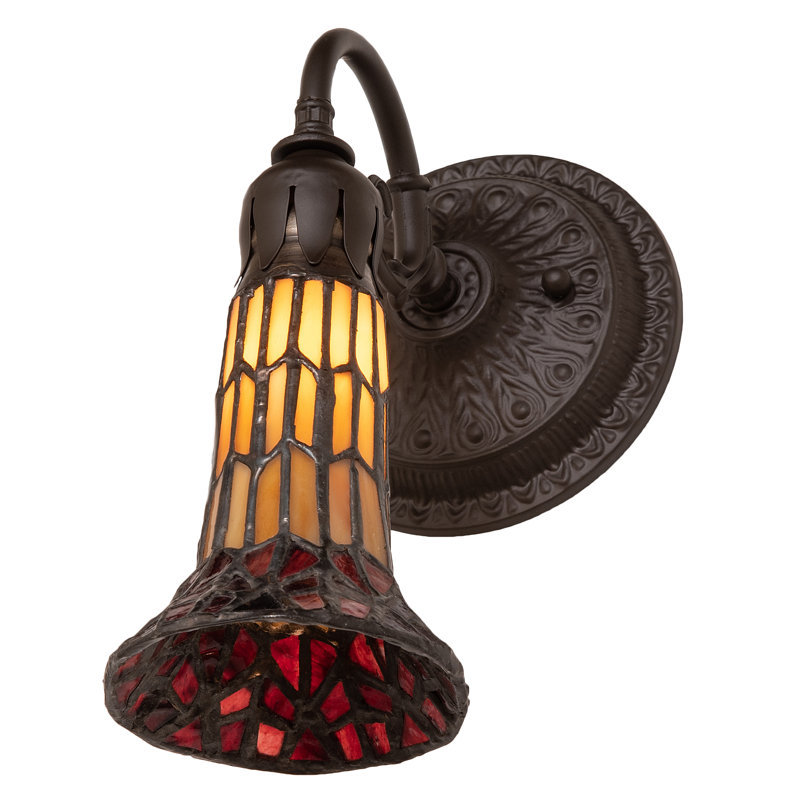 Gazon 1 - Light Armed Sconce, Beige/Red