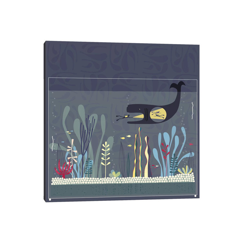 « The Fishtank » par Nic squirrell-impression, H 37 po x l 37 po x P 1,5 po, Toile tendue, Pas de tapis