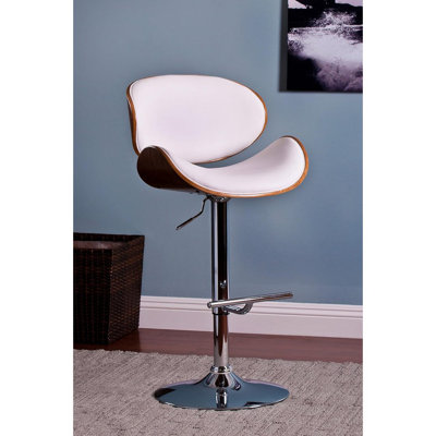 Tabouret de bar à hauteur réglable avec siège et dossier courbés Modern