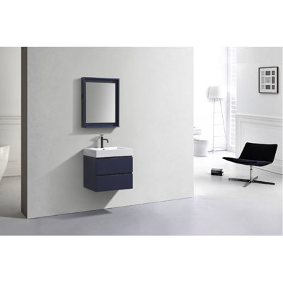 Parsonage Single Bathroom Vanity with Acrylic Top