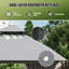 Pavillon de jardin extérieur 8 pi x 5 pi avec double toit souple ventilé, filet et rideaux d'intimité-134461690