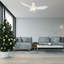 36"  3 - Blade LED Smart Flush Mount Ceiling Fan with Remote Control and Light Kit Included