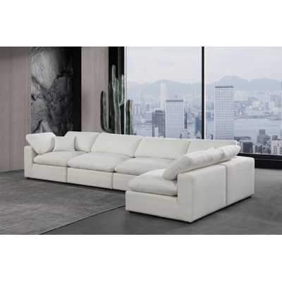 Canapé modulaire 5 pièces rembourré