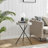 Franda Gray Faux Concrete End Table
