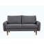 Causeuse en velours 2 places European Modern-988416214