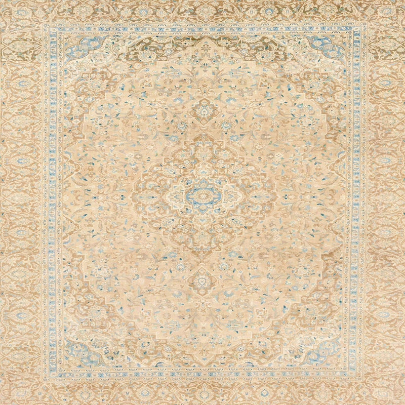 Abstract Indoor Rug, Square 4'
