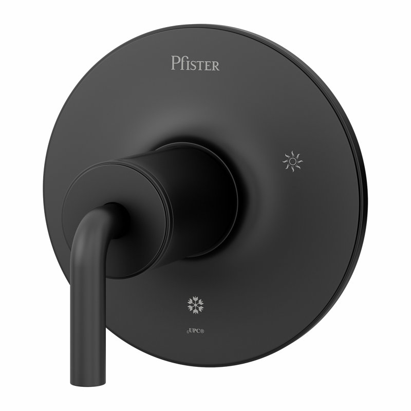 Tenet 1-Handle Tub And Shower Valve Only Trim, Matte Black