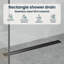  Shower Drain Height Adjustable Stainless Steel 304 Bathroom Fixture