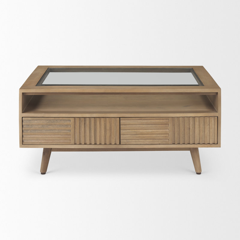 Glass Top Single Coffee Table