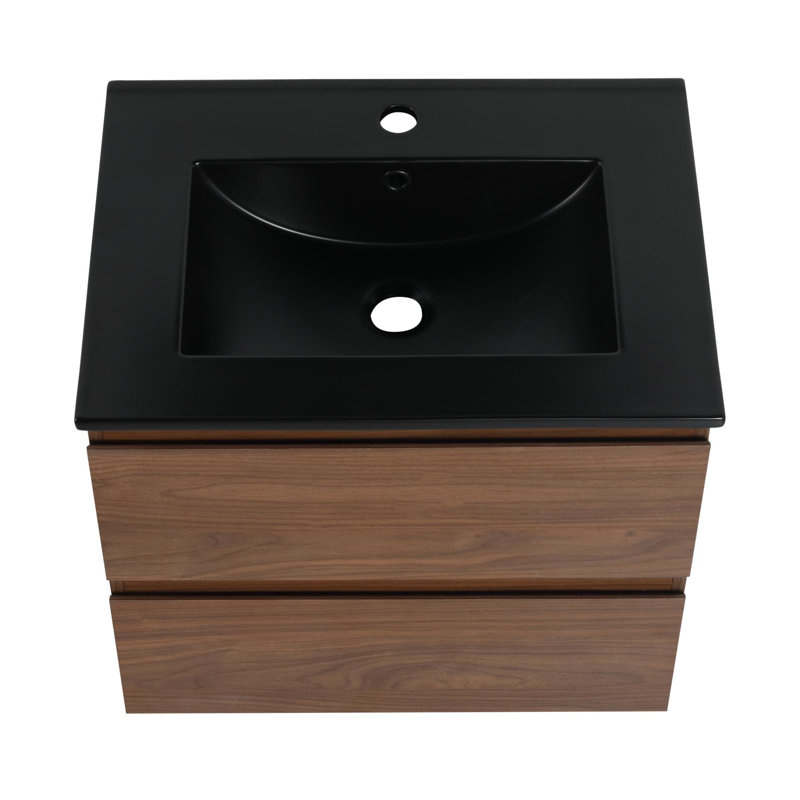Meuble-lavabo avec comptoir Alexisrose, Chêne brun