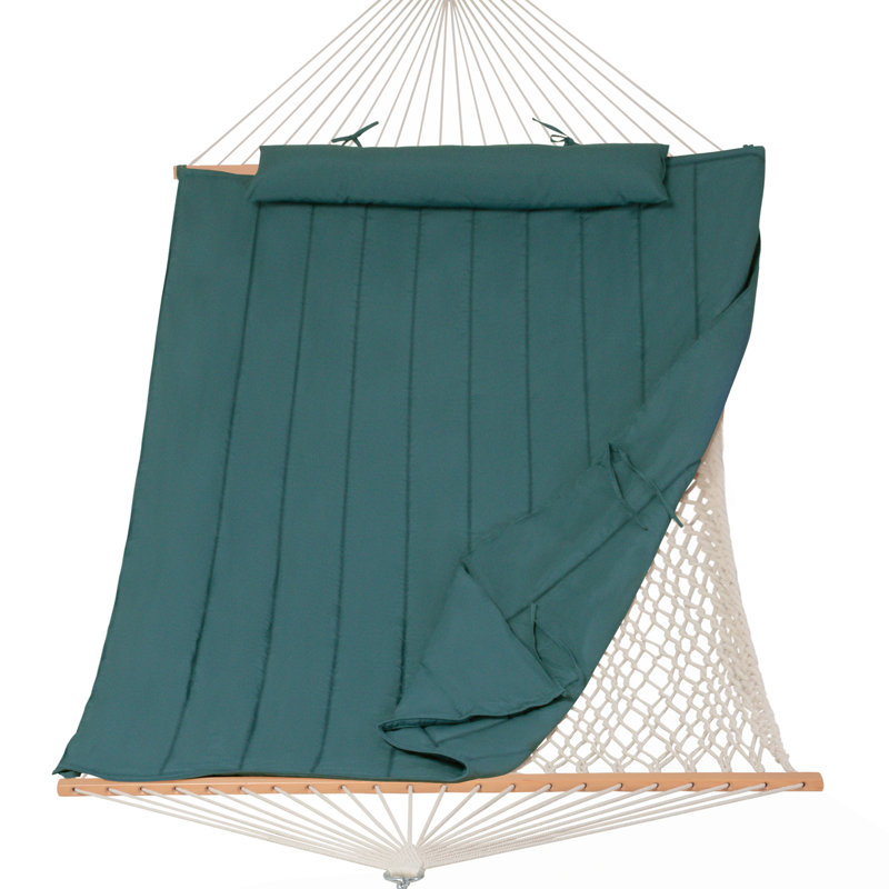 Senyah Double Spreader Bar Hammock, Forest Green