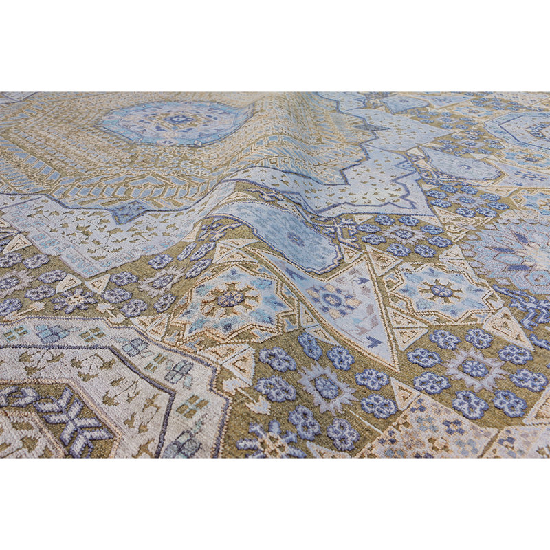 Geometric Area Rug in Camel, Rectangle 8' x 10'