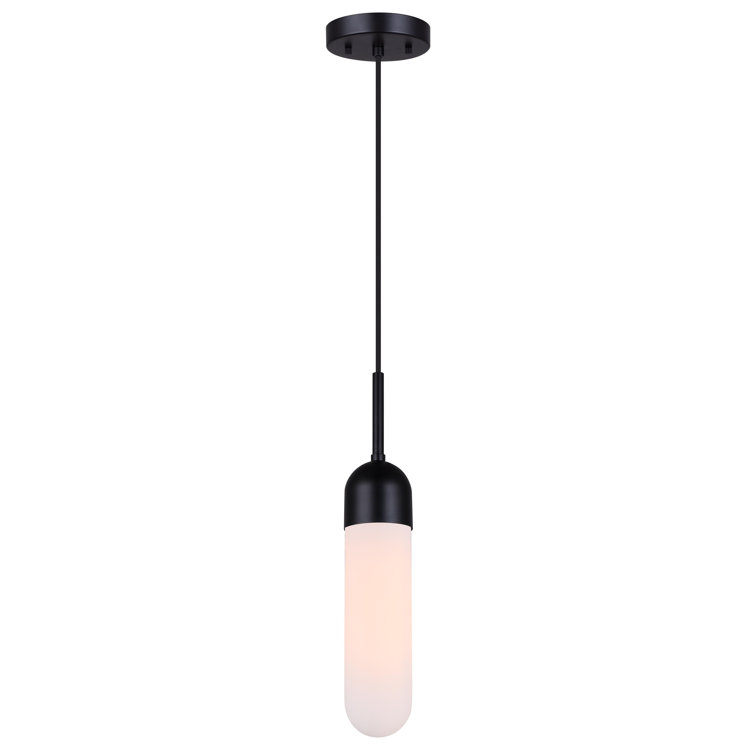Ehrfried Single Light Metal/Fabric Cord Pendant