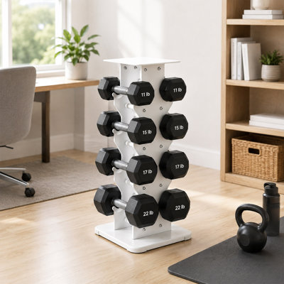 4 Tier Dumbbell Rack with Heavy Duty Storage Stand