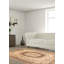 Tapis kaki clair rétro Vincente 3 pi 11 po x 6 pi 8 po