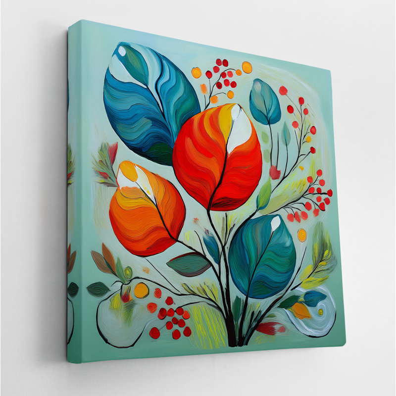 Vibrant Bloom, 24" H x 24" W