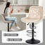 Ensemble de 2 tabourets de bar réglables et pivotants avec dossier et repose-pieds Halima-990792384-995159616