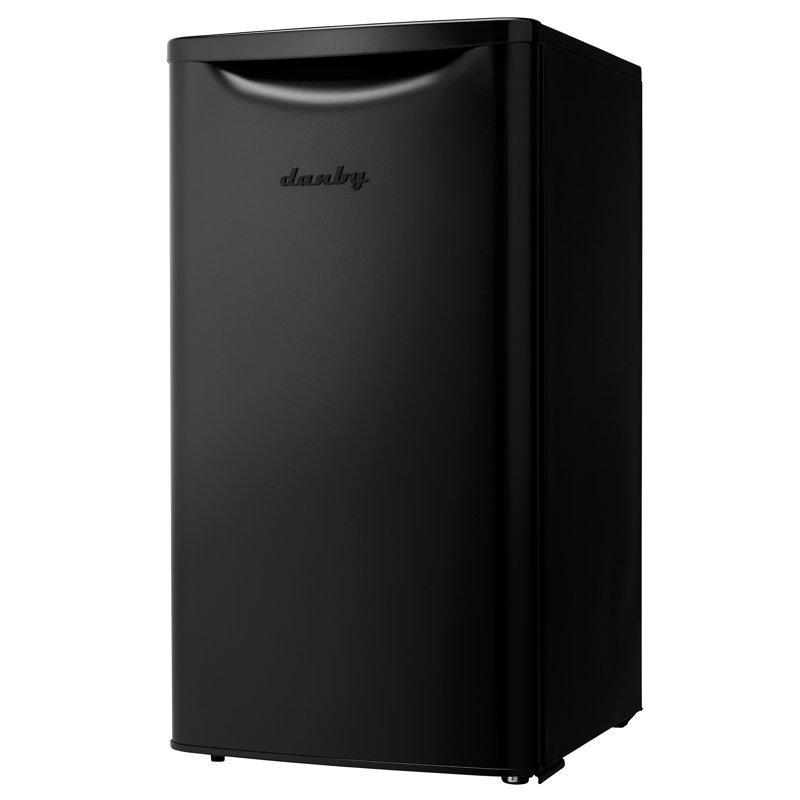 Danby Retro 3.3 Cubic Feet Freestanding Mini Fridge, Black